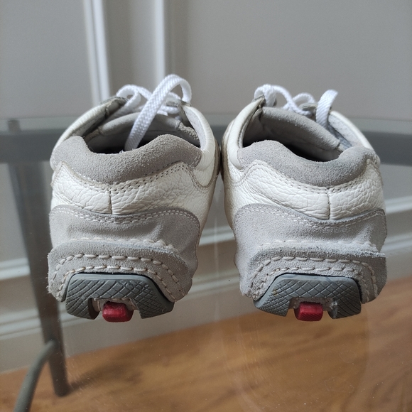 Prada Monte Carlo sneakers suede leather white silver grey women's 39 Fit 8.5 - Picture 5 of 12